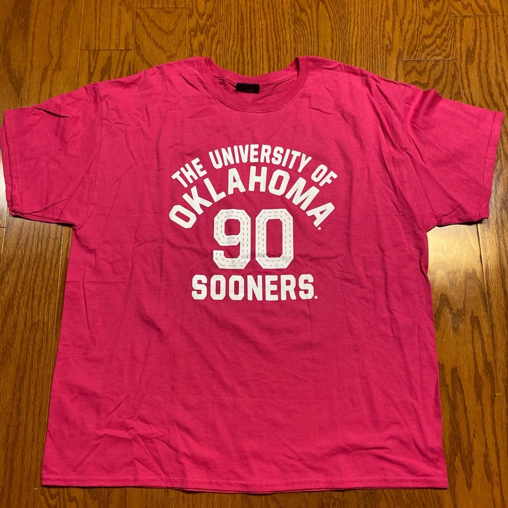 Pink Oklahoma Sooners T-shirt New 2xl xxl 2x OU